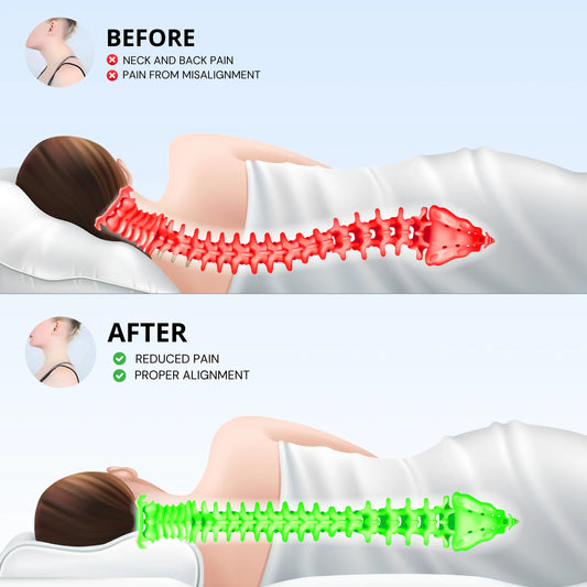 OrthoNest™ Ergonomic Memory Foam Pillow for Better Sleep